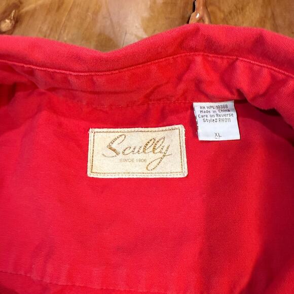 Scully Shirt Rockabilly Men's XL Cotton Pullover Button Western L/S I14 - Picture 3 of 5